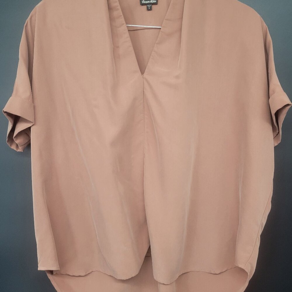 STEVEN ALAN Vaughn Top Dusty Rose Small